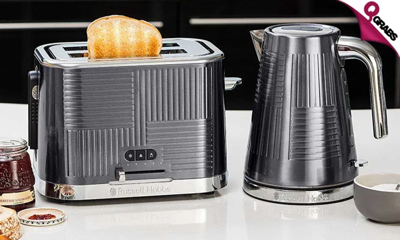 Russell Hobbs Geo Steel 2 Slice Toaster 25250!
